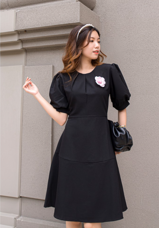 Floral pleated dress D113     Size             S/M/L/XL/XXL/XXXL