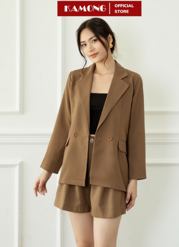 Kamong Office Style Women'S Long-Sleeved blazer.