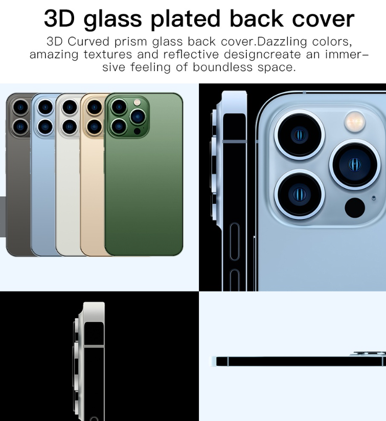 2022 Global Version i13 Pro Max 5G Smartphone 8G+256GB 6.7 inch Cellular 6800mAh Phone 5G Network 50MP Unlocked Dual SIM Phone