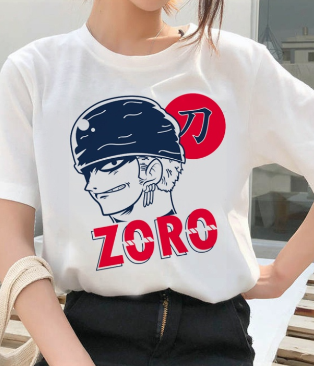 Japanese Anime One Piece Roronoa Zoro T Shirt 2022 Women Harajuku Manga Graphic Tees T-shirt Unisex Summer Y2k Top Tshirt Female